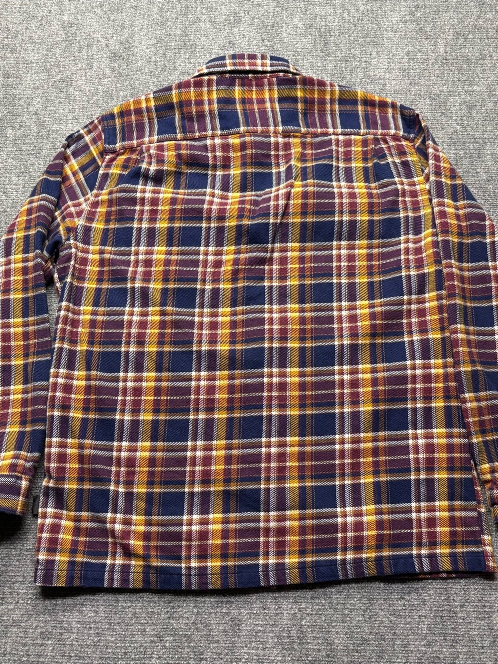 Patagonia Fjord Flannel Mens L Blue Plaid Button-Up Shirt Organic Cotton 53947 - Picture 3 of 8